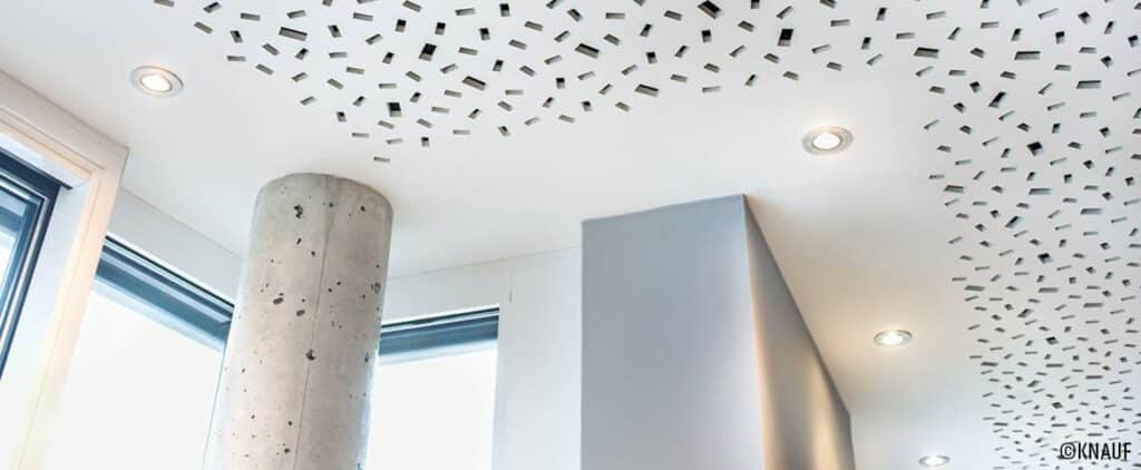 Knauf fait la part belle au design avec les confettis acoustiques