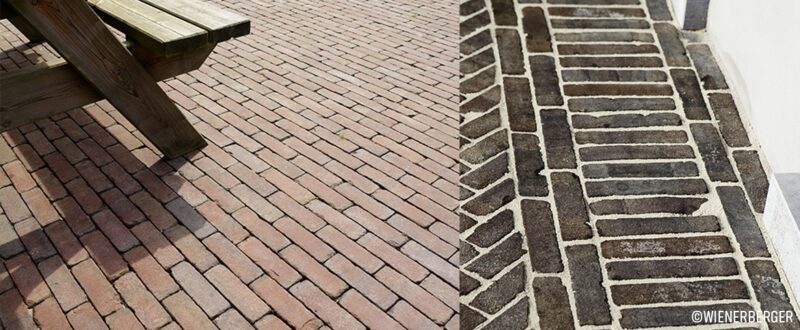 Une terrasse en pavés de terre cuite wienerberger