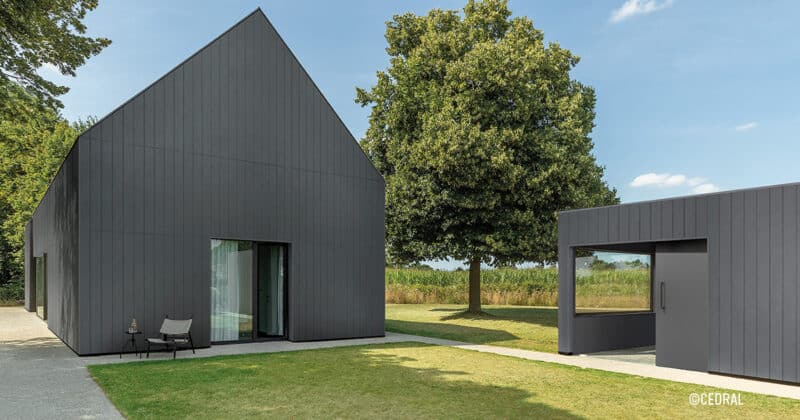 Rénovez votre façade avec des lames de façade verticales Cedral et créez une architecture moderne à l’identité forte