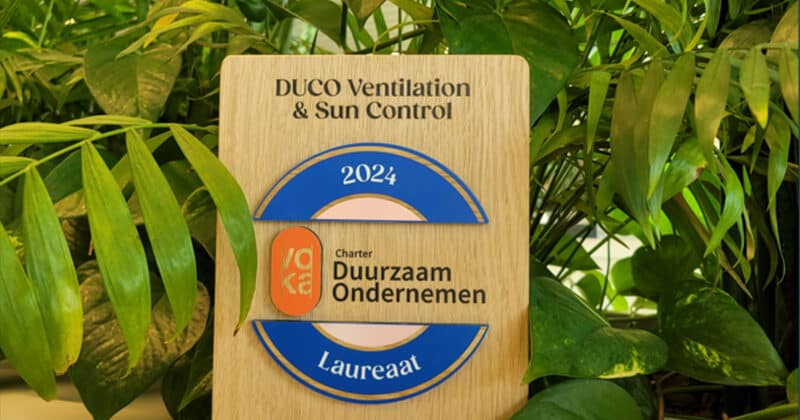 DUCO a reçu le prestigieux certificat VCDO pour ses activités durables en 2023