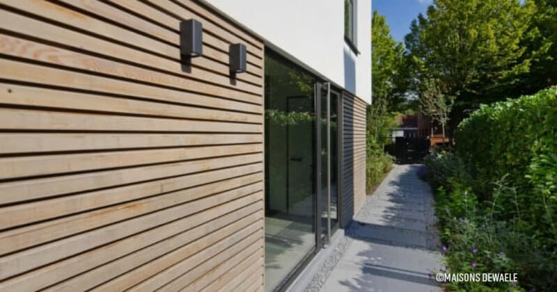 Maisons Dewaele : Construction des murs à ossature bois